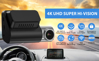 Caméra embarquée 4K pour voiture - 170 °   Grand angle avec capteur Sony IMX415, surveillance de stationnement 24h/24 et capteur G