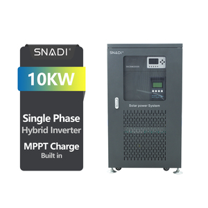 ระบบพลังงานแสงอาทิตย์ SNADI 10KW พร้อมแผงโซลาร์เซลล์ MPPT 100A ในตัว ระบบไฮบริด 110VAC/220VAC สำหรับใช้ในบ้าน - Product Image 3
