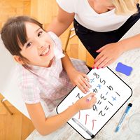 Tableau blanc magnétique Mini gomme double face effaçable à sec pour étudiants enfants