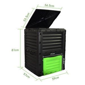 Composteur de jardin en plastique pas cher, directement de l'usine, pour l'extérieur - Product Image 2