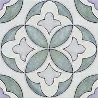 Carreaux floraux de 200*200 mm, pour salle de bain, douche, balcon, cuisine, villas, gîtes et hôtels