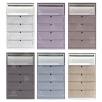 Casiers en acier à cinq tiroirs de grande capacité Armoire de rangement combinée moderne pour salon chambre cuisine utilisation scolaire en plein air