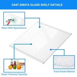 Remplacement de l'étagère en verre du réfrigérateur DA97-20647A pour réfrigérateur <span class=keywords><strong>Samsung</strong></span> - Product Image 3