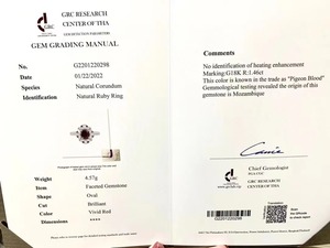 SGARIT doğal taş GRC sertifikalı 18K beyaz altın 1.46CT ısıtılmamış yakut yüzük güvercin kan kırmızı yakut elmas yüzük - Product Image 4