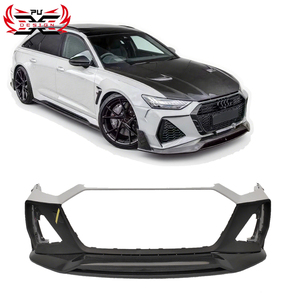 Labbro Anteriore in Fibra di Carbonio PU, Perfettamente Adattabile, per <span class=keywords><strong>Audi</strong></span> <span class=keywords><strong>RS6</strong></span> C8 19+ Stile MSY, Kit Carrozzeria Lowe Lip - Product Image 1
