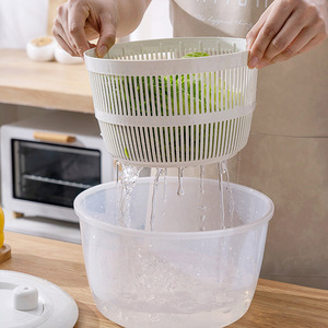 Salad Vegetable Dehydrator Kitchen Multifunctional Dishwashing Draining <b>Basket</b> Fruit Dumping Machine Fruit And Vegetable - Product Image 1