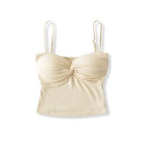 Dames Effen Kleur Twist Camisole Gewatteerd Yoga Zomer Trendy Top Casual Rekbaar Zacht Dagelijks Mode Gelaagd Comfortabel