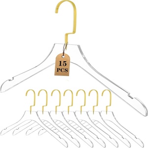 Fábrica de Perchas de Acrílico Transparente Pulido con Gancho Dorado para Exhibición en el Hogar, Solo para Uso Doméstico, por Justincase - Product Image 4