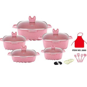 Juego de <span class=keywords><strong>Ollas</strong></span> Antiadherentes de Alta Calidad, 22 Piezas, Olla de Cocina Antiadherente de Aluminio Fundido a Presión - Product Image 1