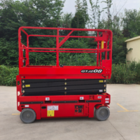 Plateforme élévatrice à ciseaux automotrice pour travaux en hauteur 4m 6m 8m 10m 12m 14m, système de pompe à grand volume, capacité 500kg, prix usine