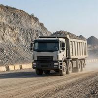 Truk Berat Diesel Baru HOWO NX 8x4 dengan Kemudi Kiri, Kamera Belakang, Kendaraan Tipper Konstruksi untuk Transportasi Material Pekerjaan Tanah