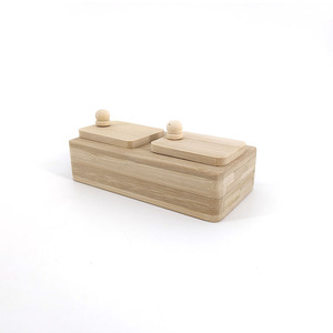 Mangiatoia per criceto in legno scatola per l'alimentazione domestica Dispenser Snack creativo criceto dorato divertente giocattolo interattivo - Product Image 4