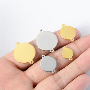 Pendentif personnalisé unisexe en acier inoxydable plaqué or 18 carats avec motif, serti clos, tendance, pour fêtes, vente en gros, idéal pour le dropshipping - Product Image 2