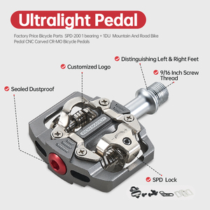 Pédales Mtb Offre Spéciale <span class=keywords><strong>en</strong></span> aluminium SPD-200 usiné CNC 95x71x30mm pour pédales de route Bmx pédales pliantes - Product Image 6