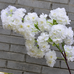 Flor Artificial de Flor de Cerezo Blanca para Decoración de Bodas, en Oferta - Product Image 6