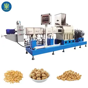 automatic soya bean protein nuggets maker making machine for vegetarian foods textured soy protein chunks plant