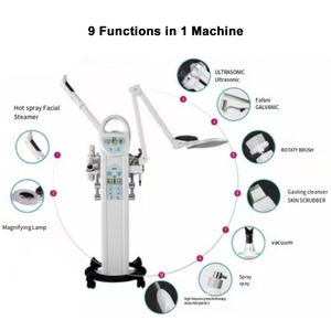 Appareil de beauté multifonctionnel <span class=keywords><strong>professionnel</strong></span> 9 en 1, vaporisateur facial chaud, <span class=keywords><strong>brosse</strong></span> <span class=keywords><strong>rotative</strong></span>, nettoyage du <span class=keywords><strong>visage</strong></span> - Product Image 2