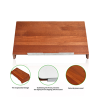 Nuevo diseño multifuncional oficina en casa Sapele madera portátil ordenador escritorio almacenamiento para sofá Mesa, bambú LaptopDesk