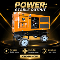 Générateurs diesel mobiles silencieux sur remorque 12KW 15KW 50-80KW 100KW 125KW triphasés à faible consommation de carburant 50Hz60Hz 220V