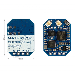 ELRS-R24-D mateksys ดั้งเดิม/ELRS-R24-S 2.4GHz expresslrs elrs crsf โปรโตคอลระยะไกล3G 4-9V ตัวรับ DC สำหรับโดรน - Product Image 2