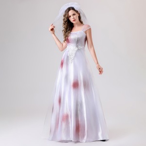 Robe de mariée fantôme blanche pour adulte, costume de cosplay, fête, bal, jeu de rôle, printemps 2025 - Product Image 2
