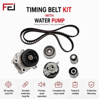 Kit de courroie de distribution de marque FEI avec pompe à eau compatible avec AUDI/SEAT/SKODA/VOLKSWAGEN, pièces de moteur, kit de courroie de distribution et pompe à eau