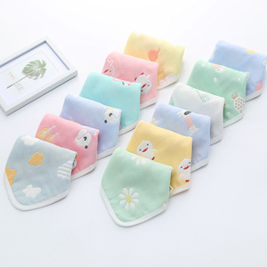 Carlota Six Layer Gauze Hand Towel 25x25 Cm Pure Cotton <b>Square</b> Towel For Baby Kids Feeding Products - Product Image 2