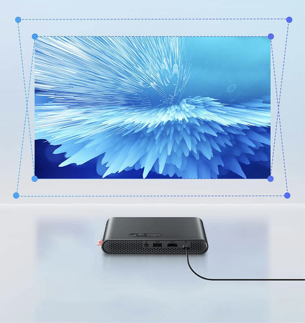 Mini Proiettore for P1 DLP Laser Projector Full HD HIFI Stereo Android OS Supports Vertical Auto-Keystone Correction Smart