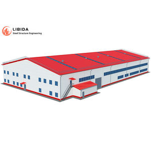 Structure de portique en acier préfabriqué certifiée CE Q345 pour entrepôt et atelier avec garantie d'un an par LIBIDA - Product Image 4