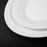 Assiettes de table modernes en mélamine grand format, incassables et sans formaldéhyde, pour restaurants – Vente chaude