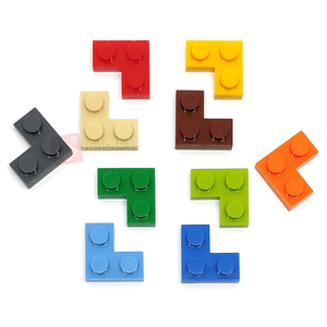 DELO TOYS (16 couleurs) Blocs de construction en plastique ABS de qualité supérieure pour enfants Briques en vrac DIY Plaque 2x2 <span class=keywords><strong>Coin</strong></span> 2x2 (N°2420) - Product Image 6