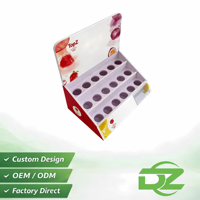 Support de présentation de comptoir en PVC personnalisé et imperméable avec finition brillante/mate pour les magasins de vente au détail d'huiles essentielles et de vernis à ongles