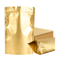 Prix d'usine Emballage alimentaire Sachet de café moulu uni Rouge Noir Sachet d'emballage de café Bopp Pe Ziplock Pochette debout