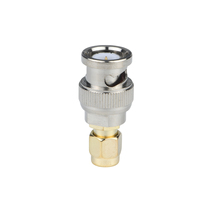 Adaptateur RF BNCJ-SMAJ, prise femelle SMA droite vers câble coaxial RF mâle BNC, convertisseur
