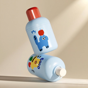 Nouveauté : Emballage mignon pour soins de la peau pour enfants, flacon de lotion, flacon de gel douche, pot de crème pour le visage, conteneur à fond rond et couvercle rond - Product Image 3