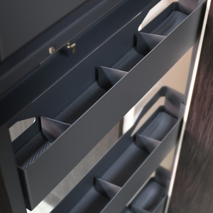 Panier coulissant latéral à amortissement rotatif pour armoire, type tiroir en tôle, pour armoire étroite à montage latéral, panier coulissant haute profondeur - Product Image 4