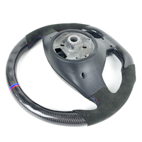 Accessoires d'intérieur de voiture Volant en cuir personnalisé en fibre de carbone pour BMW M3 E46 E39 E53 330 325