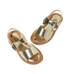 HZBC Sandali piatti da principessa con fiocco per ragazza, chiusura con velcro, suola in gomma antiscivolo, <span class=keywords><strong>scarpe</strong></span> primavera estate - Product Image 3