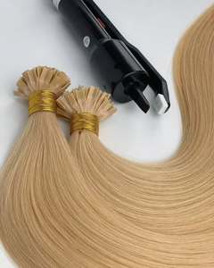 Extensiones de Cabello con Punta en V al por Mayor, 100% Cabello Humano Remy, Extensiones de Cabello con Punta en V Pre-Adheridas con Queratina, Doble Trama, Calidad Premium de Salón - Product Image 2