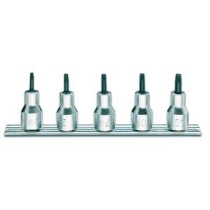 BETA - 009200378 Jeu de 5 tournevis à douille de 1/2 ''pour Torx inviolable®Vis à tête sur support ENSEMBLES DE CLIQUET ET DE DOUILLES - Product Image 1