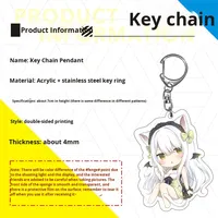 Gantungan Kunci Akrilik Ramah Lingkungan dengan Cetakan UV, Tahan Lama, Karakter Anime Light Night Charlie Su Xiao Yi Shen, Yakelike