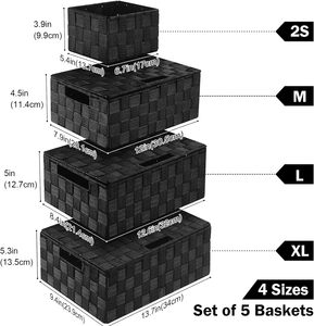 OEM Wholesale Nylon Belt Woven <strong>Storage</strong> Box Rectangle <strong>Home</strong> <strong>Organization</strong> and Modern Style Stackable <strong>Storage</strong> From China - Product Image 3