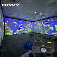 Nouveau projecteur de sol interactif extérieur 2025, jeu holographique 3D, mur en métal, fibre de verre, occasion de jardin, HDMI, portable, léger