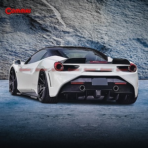 Alerón de fibra de carbono estilo SVR de la mejor calidad para Ferrari 488, piezas de coche para carreras. - Product Image 3