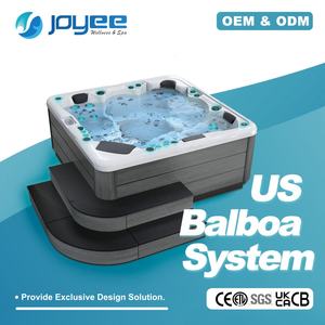 JOYEE-Spa extérieur pour 5 personnes qualité supérieure, spa, jets hydro massage, fournisseurs modernes avec cascade - Product Image 1
