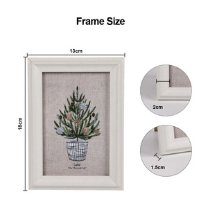 Marco de <span class=keywords><strong>Fotos</strong></span> de Madera MDF Personalizable en Negro, Blanco y Gris, Varios Tamaños 10x15 <span class=keywords><strong>13x18</strong></span> 20x25cm, Marco para Exhibición de <span class=keywords><strong>Fotos</strong></span> de Escritorio - Product Image 6