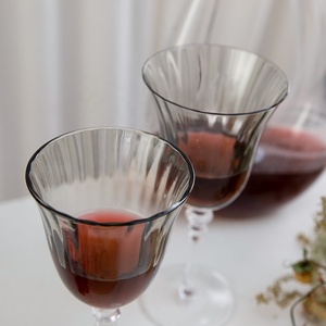 Incantevoli flauti di Champagne colorati Vintage <span class=keywords><strong>a</strong></span> coste con gambo <span class=keywords><strong>a</strong></span> coste bicchieri da vino in <span class=keywords><strong>tulipano</strong></span> eleganti calici - Product Image 4