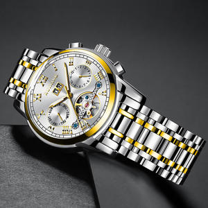 Reloj de Hombre RUIXINE R836 2024 de Lujo con Correa de Acero Inoxidable, Mecánico Automático, Resistente al Agua 3BAR, Esfera de 41.5mm, Logotipo Personalizado - Product Image 5