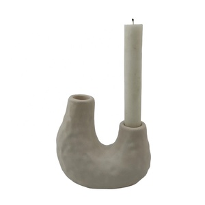 Vente en gros de formes de <span class=keywords><strong>calebasse</strong></span> Bougeoir en céramique pour la décoration artistique de la maison Artware - Product Image 3