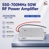 Módulo Amplificador de Potencia RF GaN de 450-550MHz y 50W, Amplificador de Potencia RF LoRa para Amplificación de Señales RF